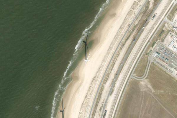 Satellitenbild der Umgebung von Hollandse Slag