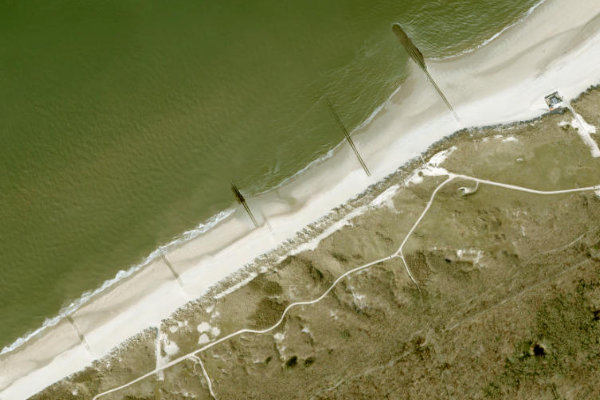 Satellitenbild der Umgebung von Oostkapelle