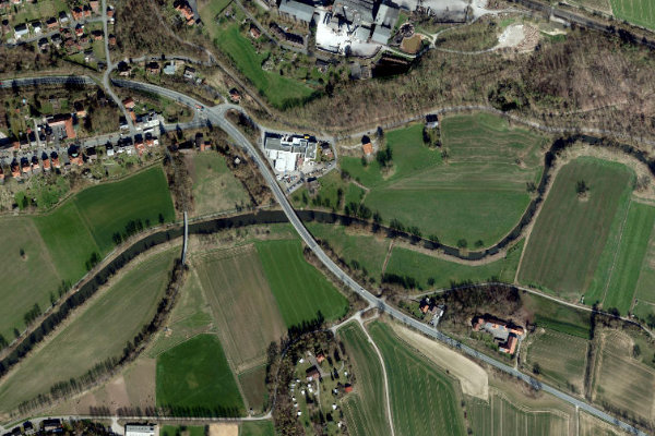 Satellitenbild der Umgebung von Diemel (Warburg)