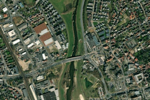 Satellitenbild der Umgebung von Ems (Greven)