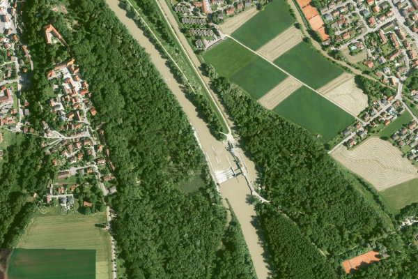 Satellitenbild der Umgebung von Iller (Senden)