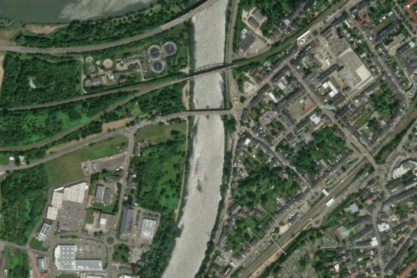 Satellitenbild der Umgebung von Saar (Konz)