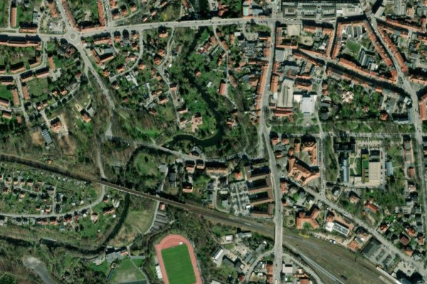 Satellitenbild der Umgebung von Spree (Bautzen)