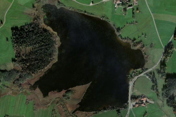 Satellitenbild der Umgebung von Haslacher See