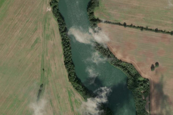 Satellitenbild der Umgebung von Krickower See