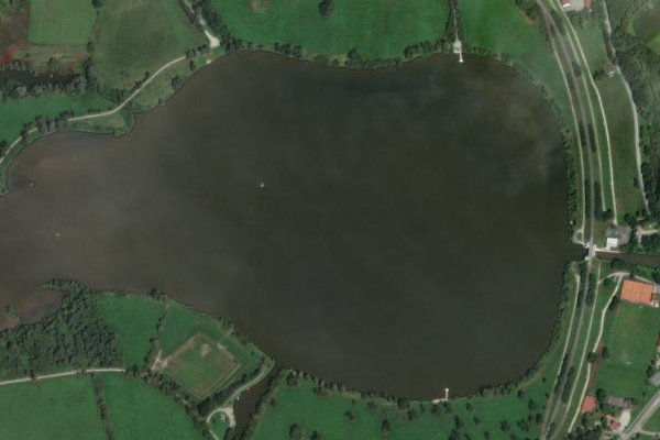 Satellitenbild der Umgebung von Rottauensee (Stausee Postmünster)