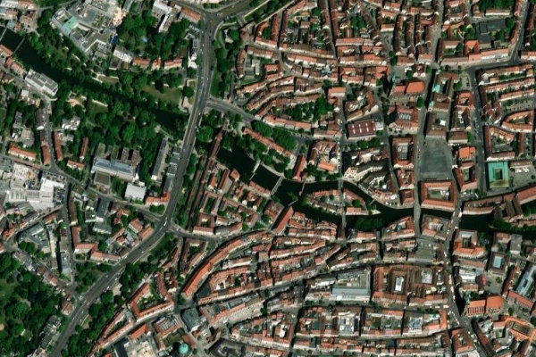 Satellitenbild der Umgebung von Pegnitz (Nürnberg)