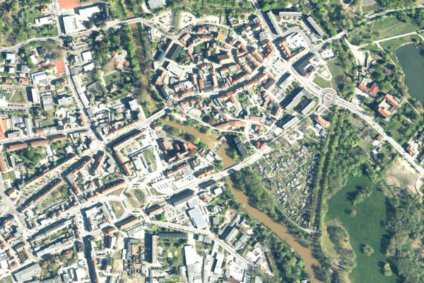 Satellitenbild der Umgebung von Spree (Spremberg)