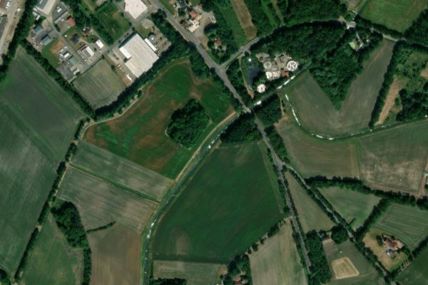 Satellitenbild der Umgebung von Große Aa (Freren)