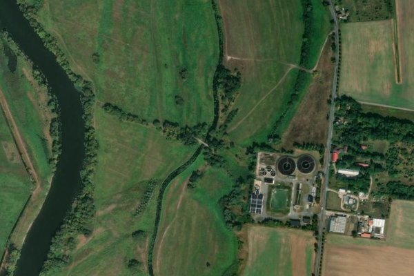 Satellitenbild der Umgebung von Stremme (Rathenow)