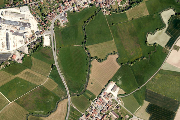 Satellitenbild der Umgebung von Aisch (Uehlfeld)