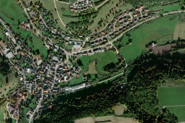 Satellitenbild der Umgebung von Anlauter (Titting)