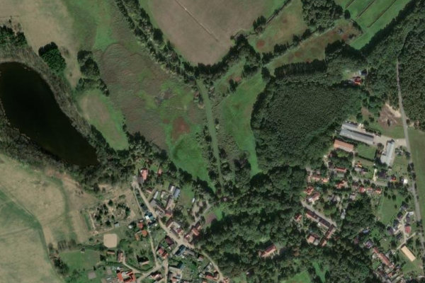 Satellitenbild der Umgebung von Nieplitz (Blankensee)