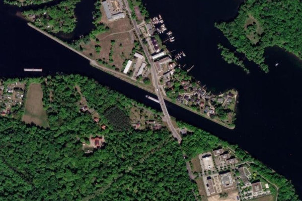 Satellitenbild der Umgebung von Nedlitzer Durchstich
