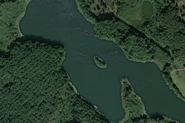 Satellitenbild der Umgebung von Wustrowsee (Sternberg)