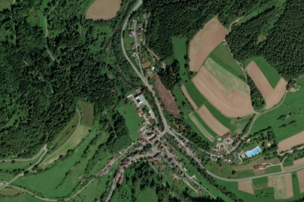 Satellitenbild der Umgebung von Glatt (Dornhan)