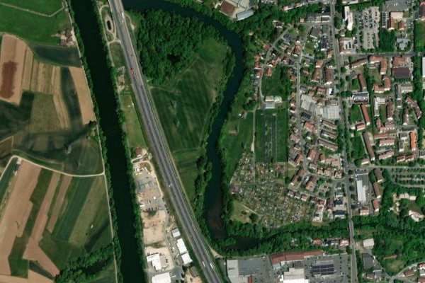 Satellitenbild der Umgebung von Trubbachsee (Forchheim)