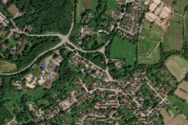 Satellitenbild der Umgebung von Schwentine (Eutin)