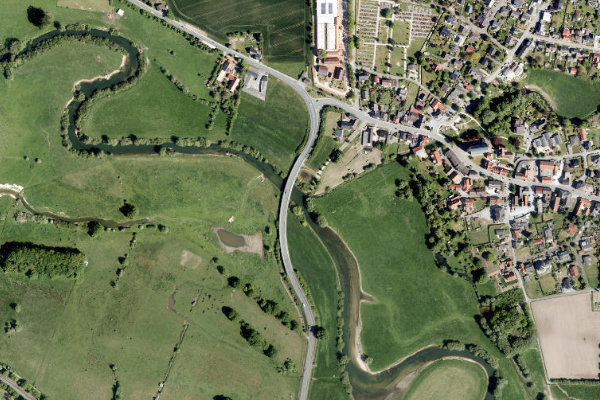 Satellitenbild der Umgebung von Lippe (Lippborg)