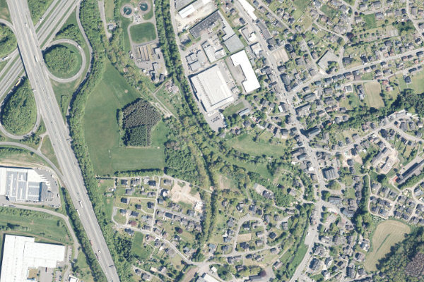 Satellitenbild der Umgebung von Bigge (Gerlingen)