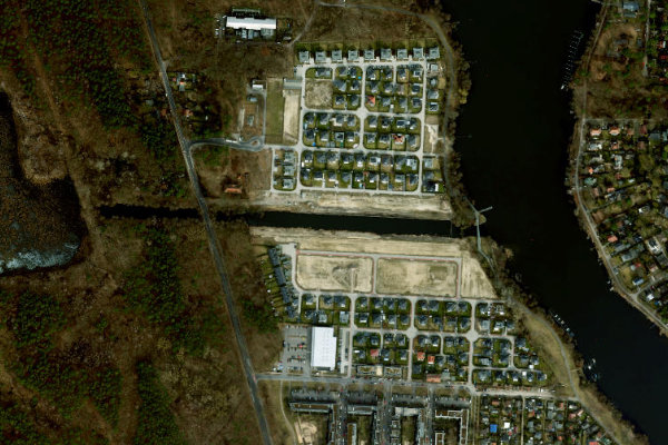 Satellitenbild der Umgebung von Teufelsseekanal