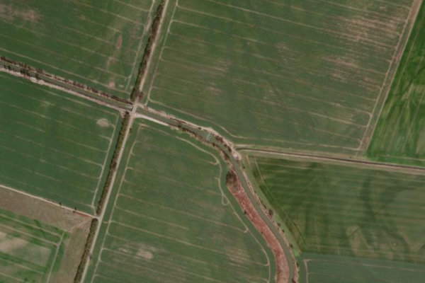 Satellitenbild der Umgebung von Quappendorfer Kanal