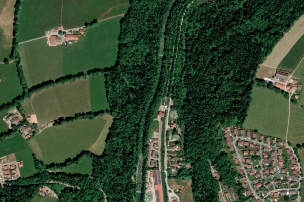 Satellitenbild der Umgebung von Mangfall (Müller am Baum)