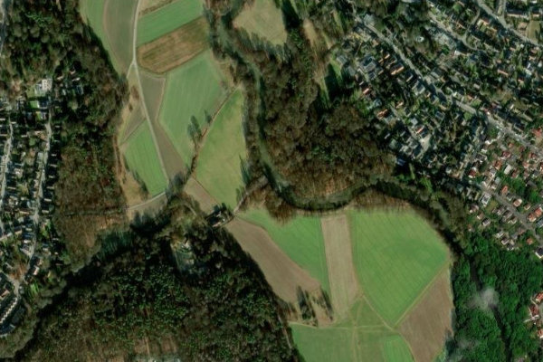 Satellitenbild der Umgebung von Rednitz (Stein)