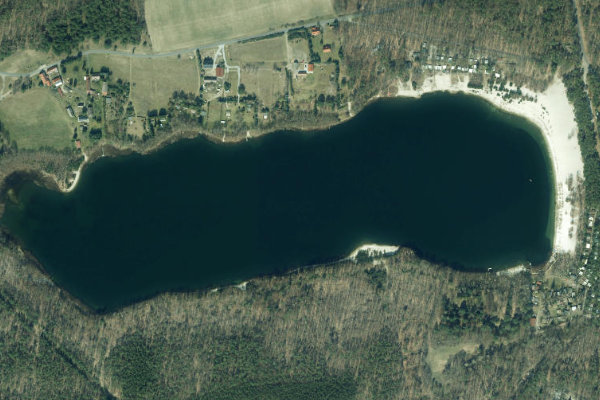 Satellitenbild der Umgebung von Großsee (Tauer)