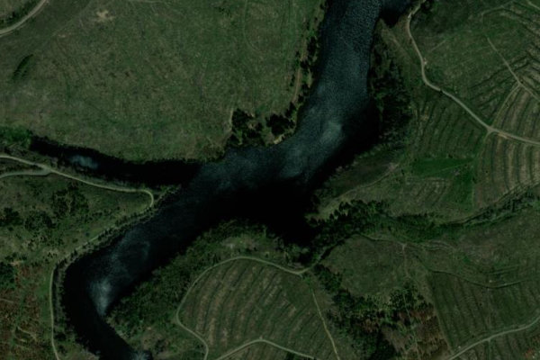 Satellitenbild der Umgebung von Vorsperre Rappbode