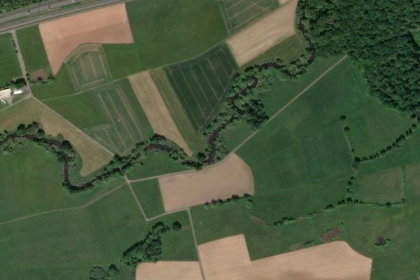 Satellitenbild der Umgebung von Birkigsbach (Langenselbold)