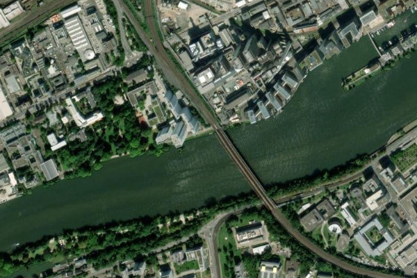 Satellitenbild der Umgebung von Königsbach (Gallus)