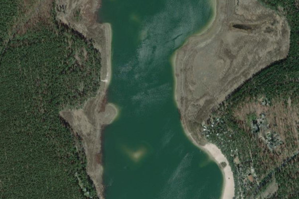 Satellitenbild der Umgebung von Briesensee (Spreewald)