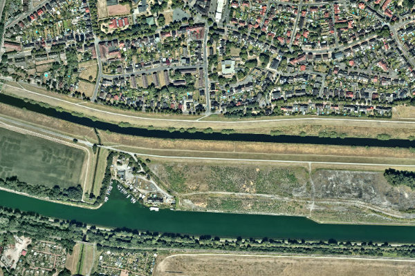 Satellitenbild der Umgebung von Lippe (Dorsten)