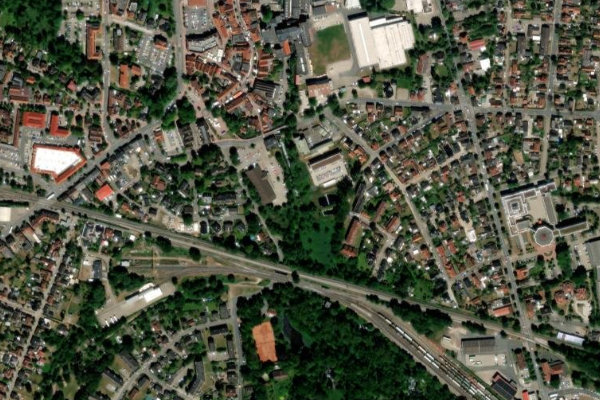 Satellitenbild der Umgebung von Böhme (Soltau)