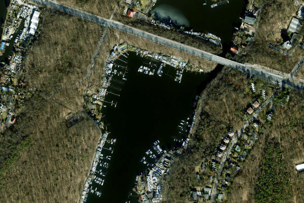 Satellitenbild der Umgebung von Stößensee