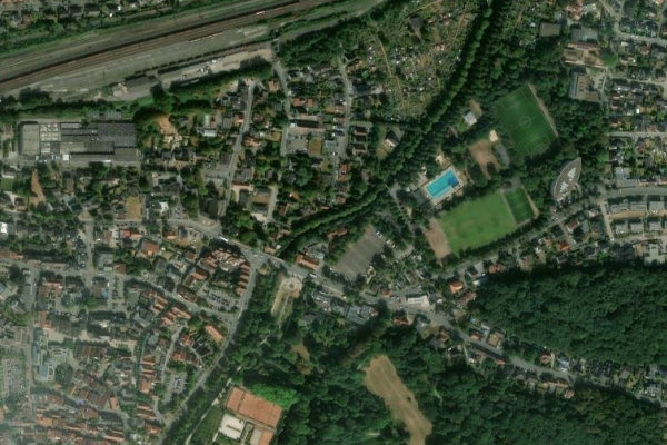 Satellitenbild der Umgebung von Ems (Rheda-Wiedenbrück)