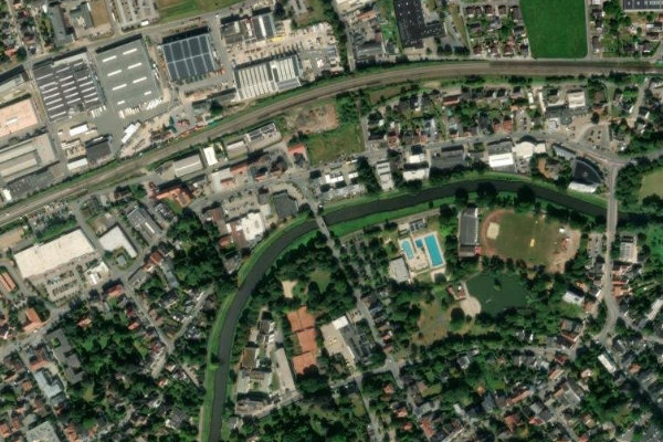 Satellitenbild der Umgebung von Else (Bünde)