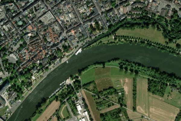 Satellitenbild der Umgebung von Main (Frankfurt-Höchst)