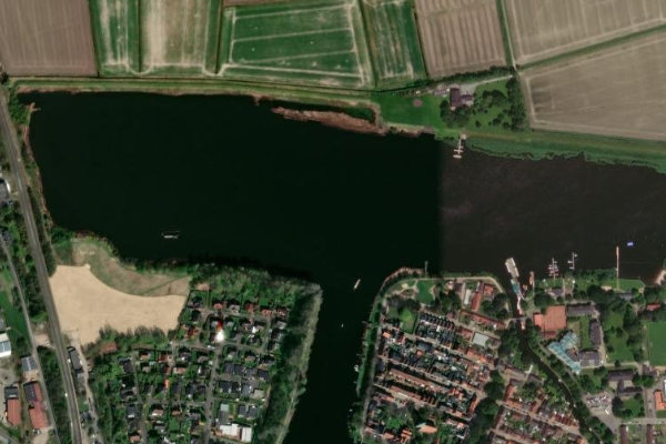 Satellitenbild der Umgebung von Treene (Friedrichstadt)