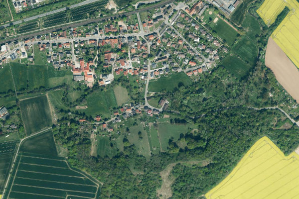 Satellitenbild der Umgebung von Hamel (Hameln)