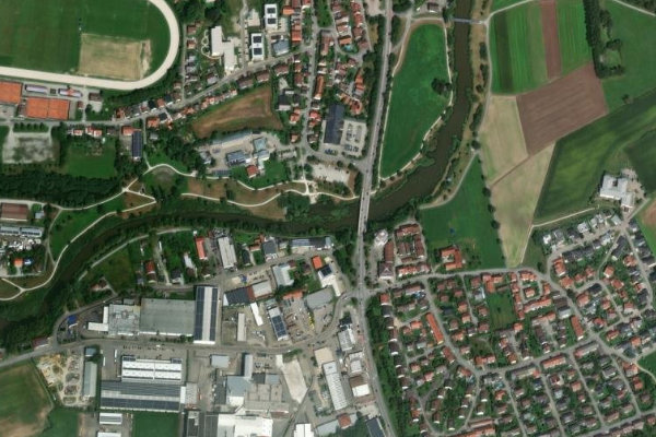 Satellitenbild der Umgebung von Rott (Pfarrkirchen)