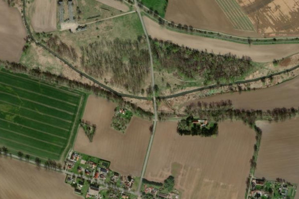 Satellitenbild der Umgebung von Alte Oder (Neulewin)