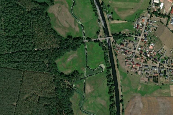 Satellitenbild der Umgebung von Havel (Krewelin)