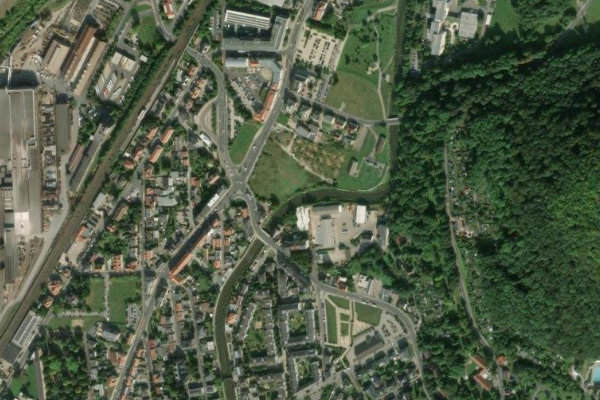 Satellitenbild der Umgebung von Weißeritz (Freital)