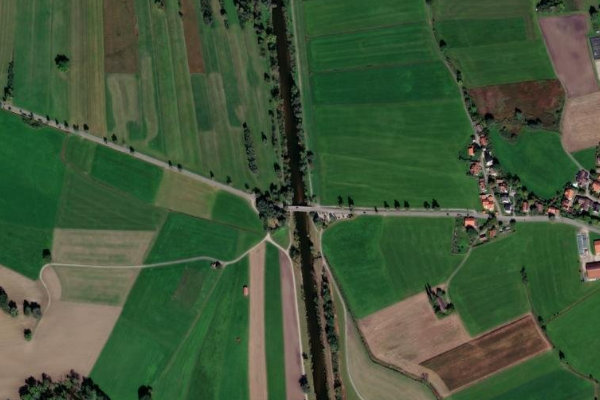 Satellitenbild der Umgebung von Ammer (Raisting)