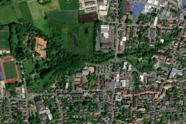 Satellitenbild der Umgebung von Else (Melle)