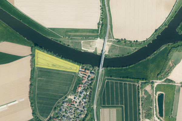 Satellitenbild der Umgebung von Weser (Hessisch Oldendorf)