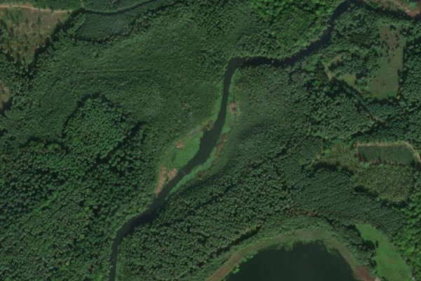 Satellitenbild der Umgebung von Dollbek