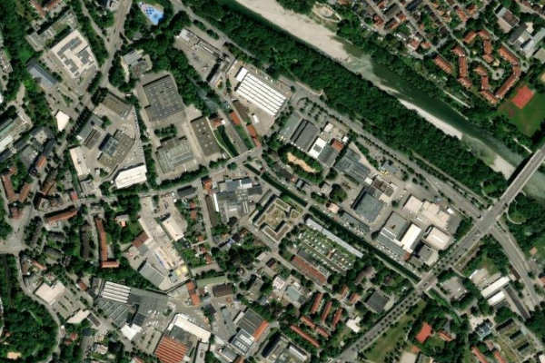 Satellitenbild der Umgebung von Proviantbach (Augsburg)